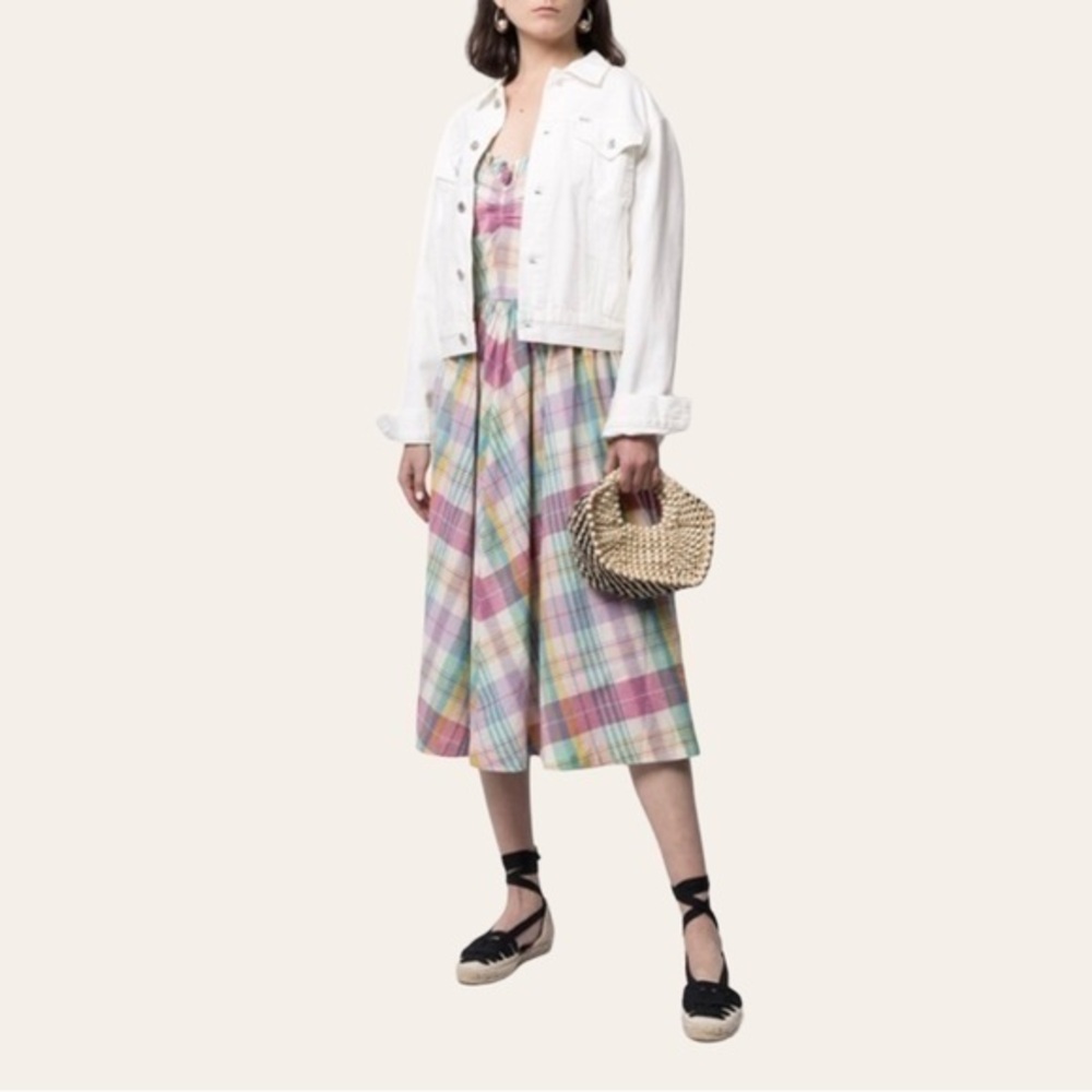 Polo Ralph Lauren Check-Print Spaghetti-Strap Dress ✨